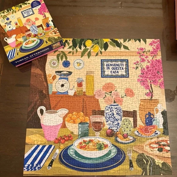 Galison Tuscan afternoon 500 piece puzzle - Picture 2 of 2